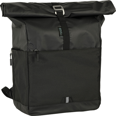 Picture of WESTERHAM RECYCLED ROLLTOP BACKPACK RUCKSACK in Black