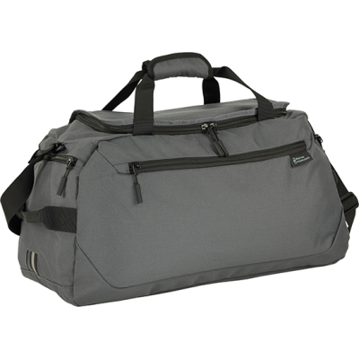 Picture of WESTERHAM RECYCLED SPORTS HOLDALL in Grey Black.