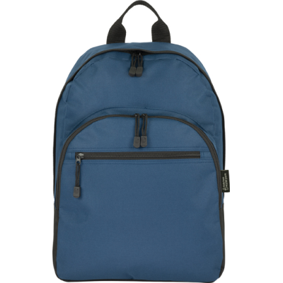 Picture of HALSTEAD ECO RECYCLED RPET BACKPACK RUCKSACK RUCKSACK in Navy & Bk