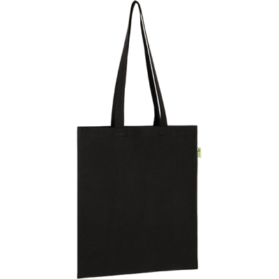 Picture of SANDGATE RECYCLED 7OZ COTTON TOTE SHOPPER in Black