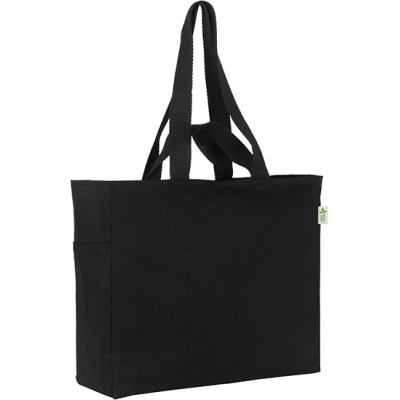 Picture of PENSHURST RECYCLED CANVAS BIG TOTE in Black