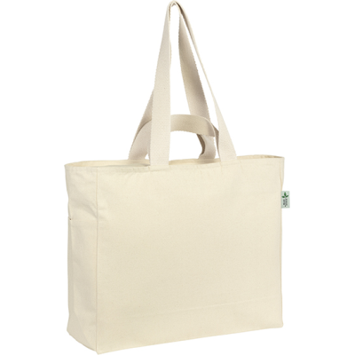 Picture of PENSHURST RECYCLED CANVAS BIG TOTE in Natural.