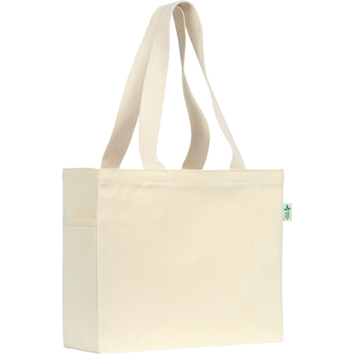 Picture of CRANBROOK 10OZ RECYCLED COTTON CANVAS TOTE SHOPPER in Natural