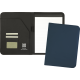 Picture of SUNDRIDGE RECYCLED A4 PU CONFERENCE FOLDER in Navy