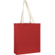 Picture of AYLESHAM RECYCLED 8OZ COTTON CANVAS SHOPPER TOTE in Red