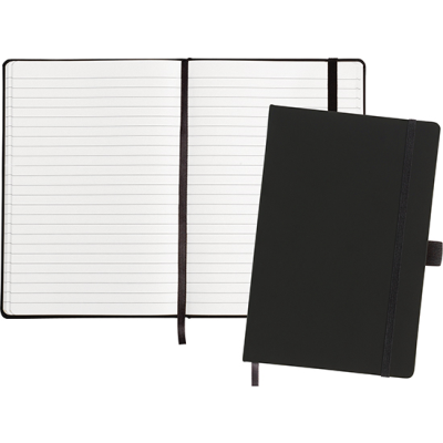 Picture of SUNDRIDGE A5 RECYCLED NOTE BOOK in Black.