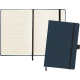 Picture of SUNDRIDGE ECO A5 RECYCLED PU NOTE BOOK in Navy