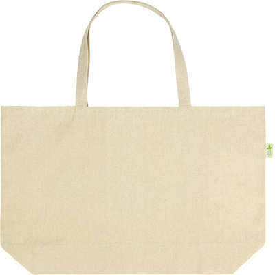Picture of HARVEL ECO 10OZ RECYCLED (340GSM) COTTON BIG TOTE in Natural