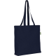 Picture of SHOREHAM 6OZ (200GSM) RECYCLED TOTE BAG in Navy