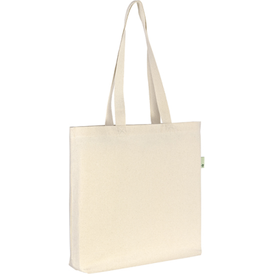 Picture of SHOREHAM 6OZ (200GSM) RECYCLED TOTE BAG in Natural