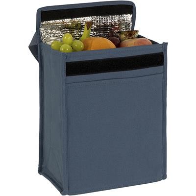 Picture of MARDEN ECO 8OZ RECYCLED COTTON LUNCH COOLER in Navy
