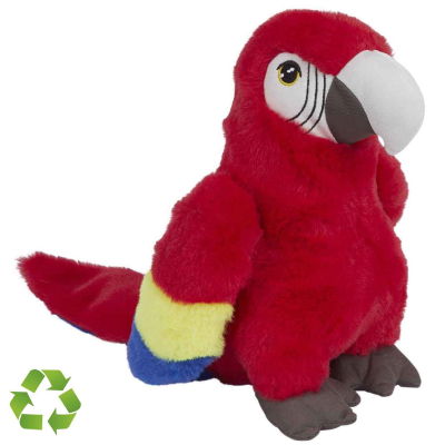 Picture of RECYCLED SCARLET MACAW SOFT TOY.