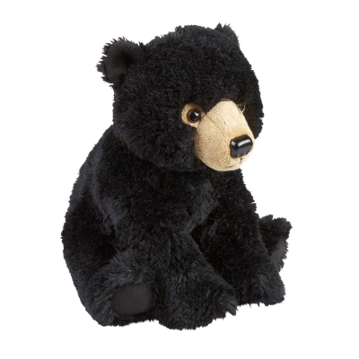 Picture of BLACK BEAR SOFT TOY.