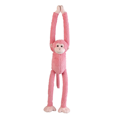 Picture of PINK HANGING MONKEY SOFT TOY.