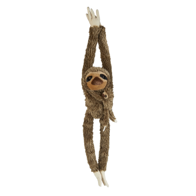 Picture of HANGING SLOTH WITH BABY SOFT TOY.