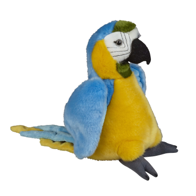 Picture of BLUE & GOLD MACAW SOFT TOY.