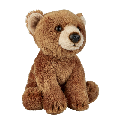 Picture of BROWN BEAR SOFT TOY.