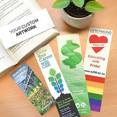 Picture of SEEDS PAPER BOOKMARK.