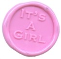 Picture of WAX LETTER SEAL in Pink.