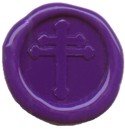 Picture of WAX LETTER SEAL in Purple.