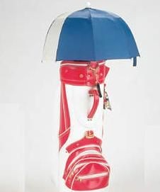 Picture of GOLF BAG UMBRELLA in Blue & White