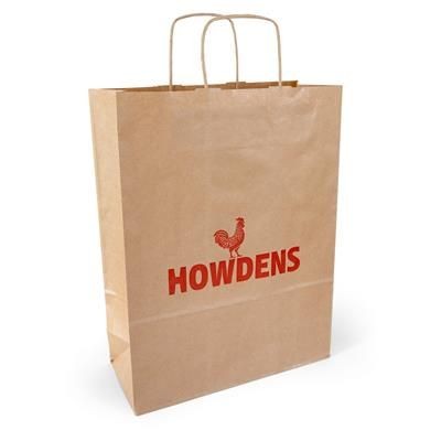 Picture of PRINTED TWISTED HANDLE KRAFT PAPER BAG