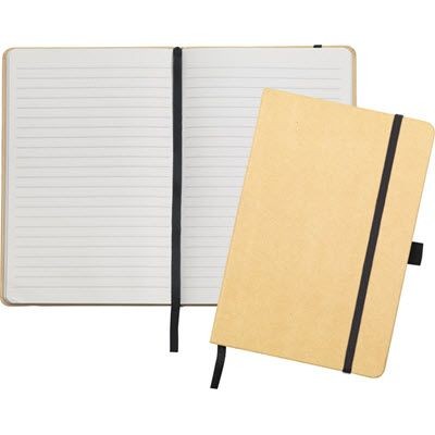Picture of DOWNING A5 ECO KRAFT NOTE BOOK with Kraft Hard Backed Cover