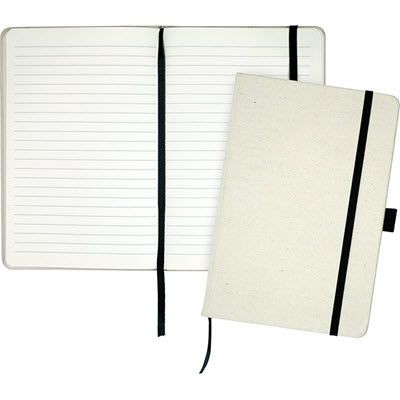 Picture of CHURCHILL A5 ECO COTTON NOTE BOOK with 3oz Cotton Hard Backed Cover