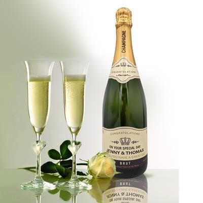 Picture of PERSONALISED CHAMPAGNE GIFT 750ML.