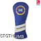 Picture of LEATHER HEADCOVER with Stripe