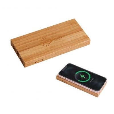 Picture of 10000MAH BAMBOO CORDLESS POWER BANK