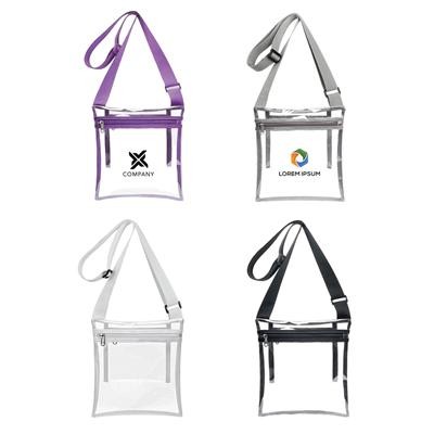 Picture of PVC CLEAR TRANSPARENT CROSSBODY BAG with Inner Pouch