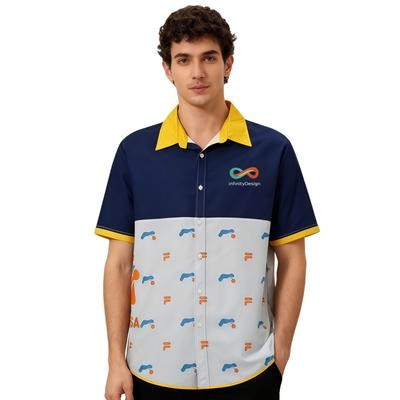 Picture of MENS IMITATION COTTON SUBLIMATED HAWAIIAN SHIRT