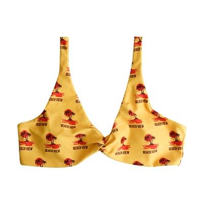 Picture of WOMEN’S POLYESTER SPANDEX SUBLIMATED BIKINI TOP.