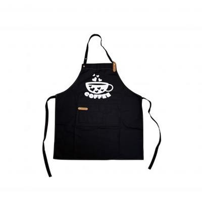 Picture of Poly-Cotton Canvas Full Bib Apron With Neck Strap.