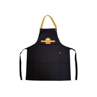 Picture of Poly-Cotton Canvas Full Bib Apron With Colour Neck Strap.