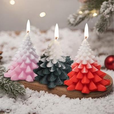Picture of CHRISTMAS TREE SHAPE CANDLE.