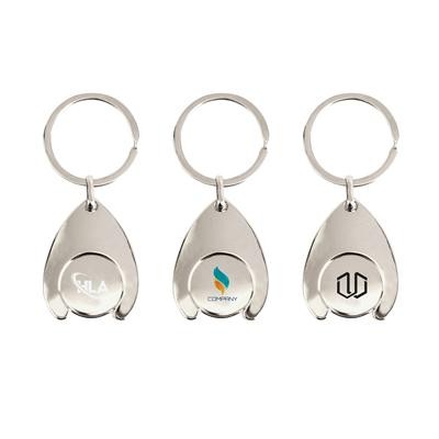 Picture of TEAR DROP TROLLEY COIN KEYRING
