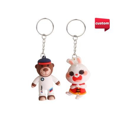 Picture of CUSTOM SHAPE PVC KEYRING