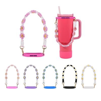 Picture of WOVEN FLOWER TUMBLER STRAP