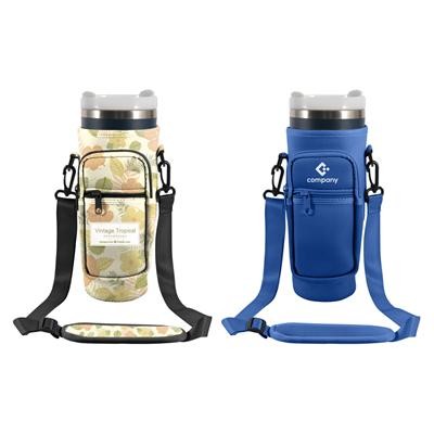 Picture of WATER BOTTLE CARRIER BAG with Phone Pocket for Tumblers