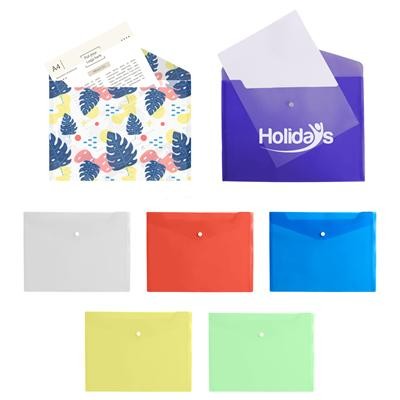 Picture of A4 CLEAR TRANSPARENT DOCUMENT WALLET