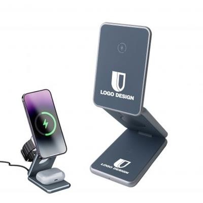 Picture of PREMIUM 3-IN-1 FOLDING CORDLESS CHARGER STAND.
