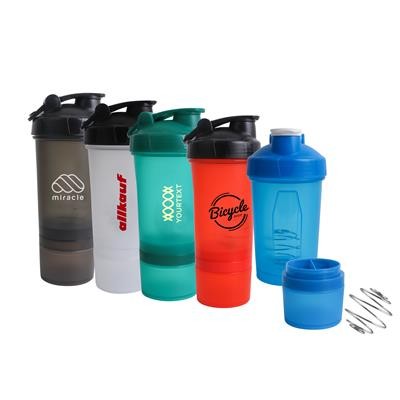 Picture of 500ML 3-IN-1 FITNESS PROTEIN SHAKER BOTTLE.