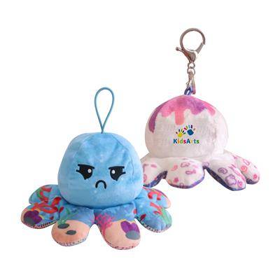 Picture of SMALL REVERSIBLE OCTOPUS PLUSH TOY.