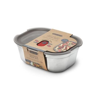 Picture of MICROWAVE SAFE STEEL FOOD BOX MEDIUM 900ML.