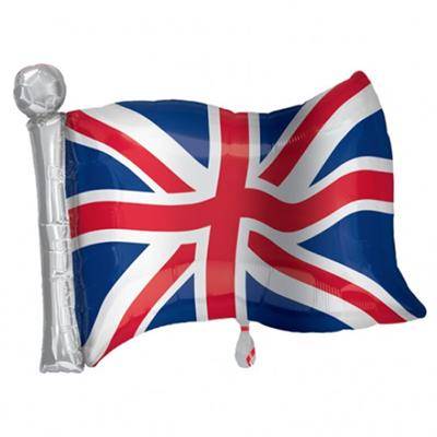 Picture of 27 INCH GREAT BRITAIN FLAG SUPERSHAPE FOIL BALLOON