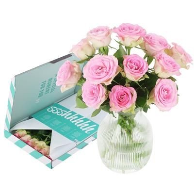 Picture of BLOOMPOST PINK ROSES LETTERBOX GIFT SET