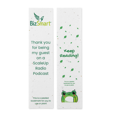 Picture of PRINTED SEEDS PAPER BOOKMARK.