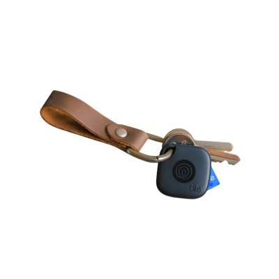 Picture of TILE MATE BLUETOOTH TRACKER WITH FULL GRAIN LEATHER KEYRING FOB.